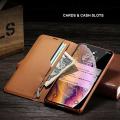 X-Level Wallet Leather Stand Flip Cover For Samsung Galaxy S10- Black. 