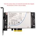 U.2 to PCI-E 4X Adapter Card PCI E 3.0 4X U.2 SFF-8639 Riser PCIe U.2 SSD to PCI-E Card for Intel 2.5Inch NVME U2 SSD. 