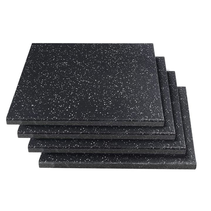 Rubber Floor Mat 4 Pcs Set Multi Color Soundproof Mat Thickness 15Mm | Heavy Duty Rubber Mats For Gym Floors Garage Home (50 X 50 X 1.5 Cm)