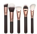 15 Wooden handle Makeup Brushes Natural hair Makeup brush set with Bag. 