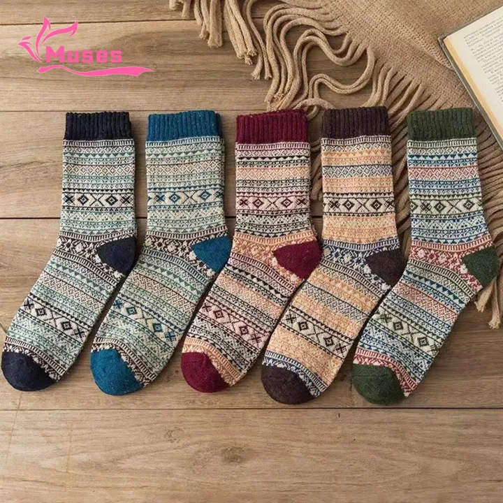 Stockings%20Design%20Cololock%20Sportswear%20Home%20Socks%20Middle%20Tube%20Knit%20Non%20Slip%20Warm%20%E3%80%902025%20Version%E3%80%91%20Ethnic%20Style%20MallMuses%20Multi%20Color%20Socks%20Men's%20Winter%20Socks%20Daily%20Use%20-%20Image%205