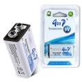 Goop 9V 300mAh HR9V Nickel Metal Hydride (Ni-MH) Rechargeable Battery | Ni-MH 300mAh Multipurpose Rechargeable Battery. 