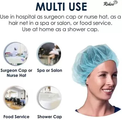 100pcs%20Multiuse%20Hair%20Nets%20Chef%20Hats%20Bouffant%20Caps%20,%20Food%20Service%20Kitchen%20Baker%20Cooking%20Hair%20Head%20Cover%20Net%20,%20Multicolor%20-%20Image%202