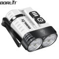 New BORUiT U6 SST20 LED EDC Flashlight Keychain Work Light Type-C Rechargeable Clip Torch with Magnet Camping Pocket Lantern. 