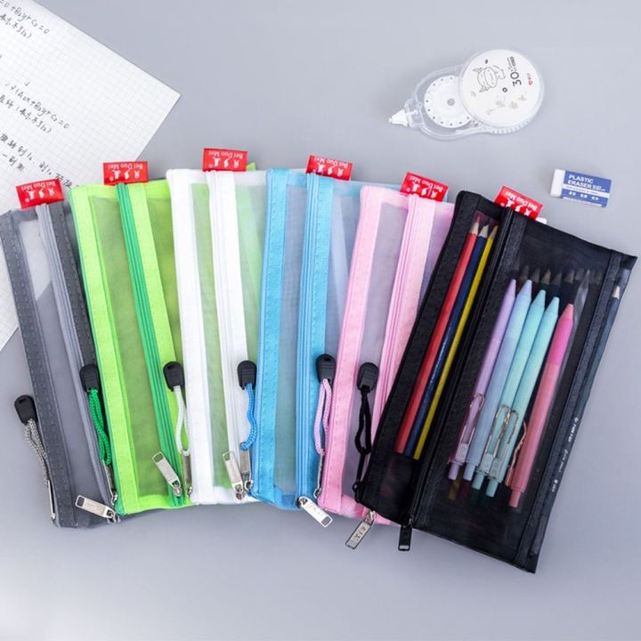 Simple%20Nylon%20Transparent%20Mesh%20Pencil%20Bag%20Zipper%20Large%20Capacity%20Stationery%20Pouch%20Double%20Layered%20Storage%20Bag%20Kids%20-%20Image%204