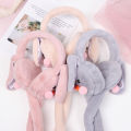Cycling Cute Soft Headband Ladies Children Winter Rabbit Ears Moving Ears Plush Earmuffs Warm Earmuffs. 
