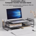 Computer Monitor Riser Holder Laptop Cooling PC Screen Stand Bracket Desktop Storage Organizer For Printer Keyboard Mouse Queena. 