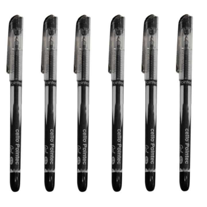 cello gel pens rs black