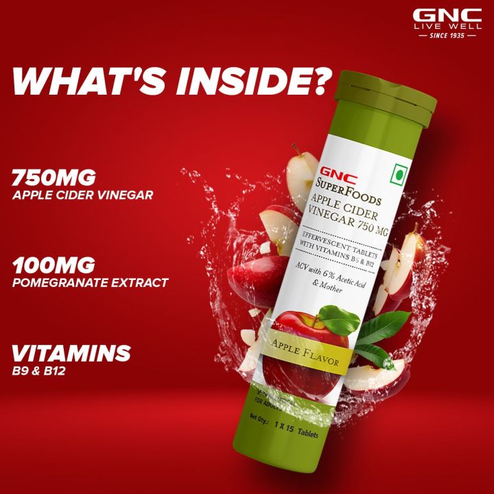 GNC%20Apple%20Cider%20Vinegar%20750mg-%2015%20Effervescent%20Tablets%20(Pack%20of%202)%20With%20The%20Mother%20Supports%20Weight%20Loss%20For%20Healthy%20Gut%20&%20Digestion%20-%20Image%205