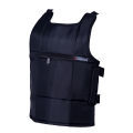 Black Solid Chest Guard. 
