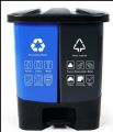 Segregation Dual Waste Dustbin for Wet Dry and Recyclable Waste 40 litres 20 + 20  with Removable bin. 