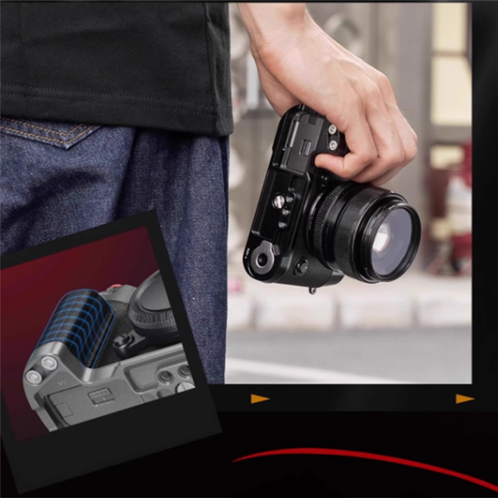Wood%20Ebony%20Walnut%20Camera%20Anti-Slip%20Finger%20Hand%20Grip%20Base%20Holder%20L%20Plate%20Mount%20for%20Fujifilm%20X-T50%20-%20Image%206