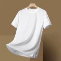 Source manufacturer: Ice Silk Men's Quick Drying Short Sleeve T-Shirt, Summer High Elasticity Ice Feeling Breathable Top, Cross-border Factory Wholesale. 