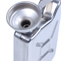 FORIDE 4X Mini Stainless Steel 5Oz Hip Flask Liquor Alcohol Fuel Gas Gasoline Can. 
