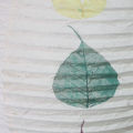 White Pipal Lokta Paper Long Oval Hanging Lamp Shade - 12*18". 