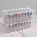 Portable Rectangle Nail Polish Storage Box Transparent Plastic Nail Wear Storage Container Large Capacity Nail Art Organizer Nail Technician. 