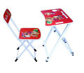 Kids Foldable Study Table Set (Print And Colour May Vary). 