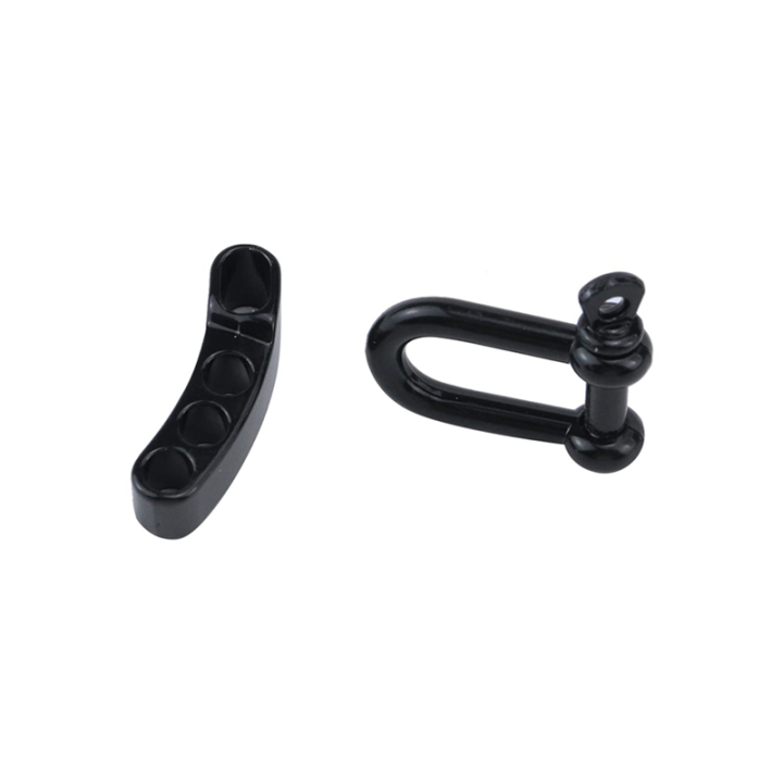 Nullmul%2020Pcs%20Paracord%20Bracelet%20Shackle%20Buckle,%20Bow%20Anchor%20Shackle%20Clasp%20D%20Shackle%20Clip%20Adjustable%20for%20Survival%20Bracelet%20Black%20-%20Image%204