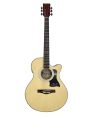 Cate QM-701 Semi-Acoustic Guitar - Natural. 