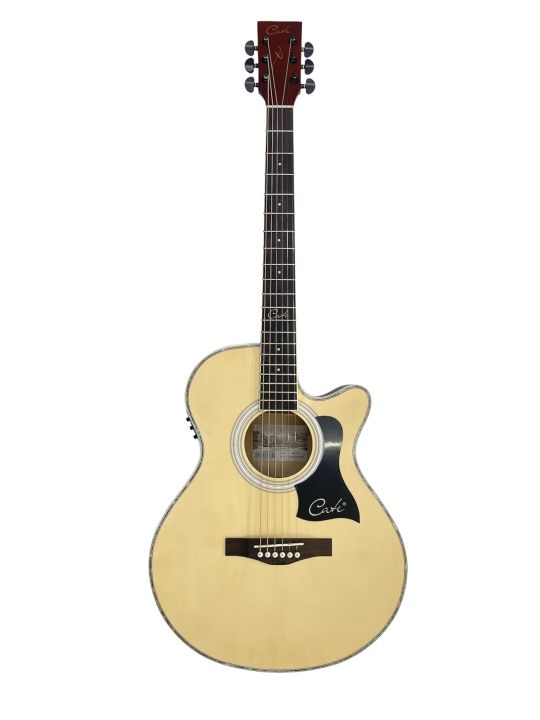Cate QM-701 Semi-Acoustic Guitar - Natural
