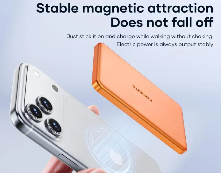 Foneng%2010000mah%20powerbank%20%7C%20%20Ultra%20thin%20%7C%20Magsafe%20%7C%2020Watt%20PD%20Fast%20Charging%20%7C15W%20Wireless%20Charging%20%7C%20QC3.0%20%7C%203C%20Certified%20%7C%20Metallic%20coating%20%7C1%20year%20warranty%20%7C%20Orange,Silver%20&%20Gray%7C%20PX156%7C%20-%20Image%204