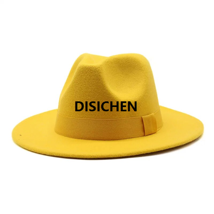 DISICHEN%202023%20New%20Hot%20Wide%20Brim%20Felt%20Fedora%20Hats%20With%20Bee%20Ribbon%20Autumn%20Winter%20Wedding%20Party%20Trilby%20Hat%20Men%20Gentleman%20Jazz%20Hats%2056-58CM%20Portable%20-%20Image%208