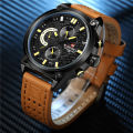 NAVIFORCE NF9068 Chronograph Watch With Mesh Stainless Strap - Black. 