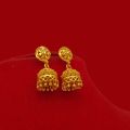 Gold Plated Gold Design Pinjara/Pinjada Earring Jhumka For Women. 