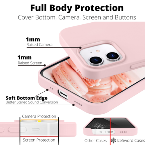 iPhone%2012%20mini%20Silicone%20Case%20-%20Blue/%20Cute%20Pink%20Sand%20(5.4%E2%80%9D)%20-%20Image%204