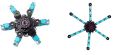 Fidget Spinner Deformable Decompression Toy Funny Transformable Fingertip Spin High-Speed Rotating Mechanical Chain Robot For Kids Adults. 