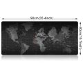 Extended Large Anti-Slip World Map Pattern Soft Rubber Smooth Cloth Surface Game Mouse Pad Keyboard Mat, Size: 90 x 40cm. 