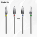 Linman HYTOOS Flame Carbide Nail Drill Bit 3/32 Professional Two-wayOriginal Nail Bits Acrylic Gel Remover Electric Nails Accessories Tool. 