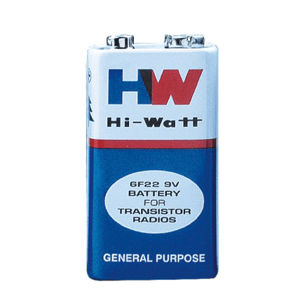 HI WATT 9V BATTERY