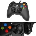 Wired Controller for Microsoft Xbox 360 and Windows PC with Dual Vibration and Ergonomic Wired Console Controller (Black). 