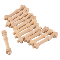 OUMERY 12Pcs DIY Spindles Balusters Wooden Miniature 1/12 Scale Stair Railing Decoration Toys. 