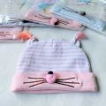Newborn Cute Bunny Nose Baby Soft Cotton Topi Cap For Boy And Girl CS (0 to 6 months). 