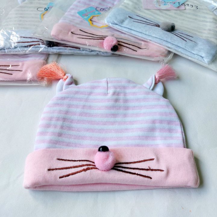 Newborn%20Cute%20Bunny%20Nose%20Baby%20Soft%20Cotton%20Topi%20Cap%20For%20Boy%20And%20Girl%20CS%20(0%20to%206%20months)%20-%20Image%204