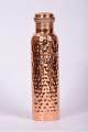 Copper Water Bottle Height is 26 cm Weight is 0.300 kg Handicraft Creation. 
