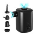 Quick-Fill Rechargeable Air Pump, with 4 Nozzles for Air Mattress. 