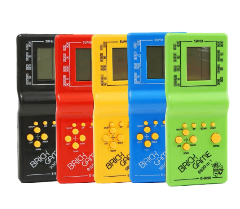 "9999-in-1 Retro Brick Game Handheld Console | Tetris & More | Multiple Colors"