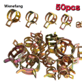 Wenefang 50 Pcs Fastener 5mm 6mm 7mm 8mm 9mm Spring Clip Fuel Water Line Fashion Hose Pipe Air Tube Clamps Fuel Water Tube Clamps Fastener. 