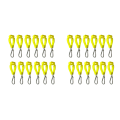 2X Glove Clips for Work Glove Holders Glove Belt Clip with Metal Carabiners for Construction Worker Guard Labor(Yellow). 