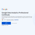 Coursera Course Enrollment - Google Data Analytics Professional Certificate 1 Month. 