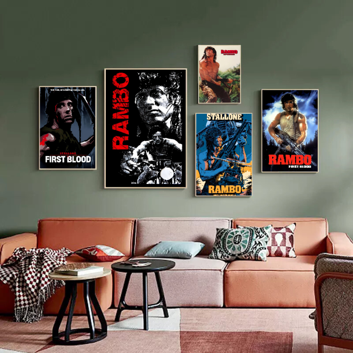 Study%20room%20wall%20decoration%20HD%20quality%20poster%20movie%20Rambo%20first%20drop%20of%20blood%20white%20paper%20poster%20wall%20art%20painting%20from%20-%20Image%203