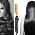 Curling Iron Wet and Dry Straightening Comb Electric Hot Comb Hair Straightener Heat Pressing Combs Hair Straightening Comb. 