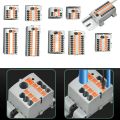 High Quality PTFIX 2.5mm Push-in Terminal Block Connector 2/3/4/5/6/7/8/9/10P Connection with Fixing Hole Wire Merging And Branching Device One In Multiple Out Distribution Block Mount On Din Rail. 