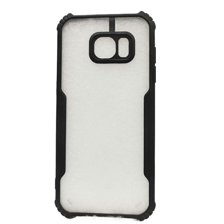 Samsung S7 Edge (Curve Display) Clear Transparent With Bumper Cover Case -Non Yellowing