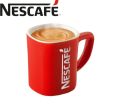 Nescafe Red Ceramic Tea and Coffee Mug -For Easy and Standard Handheld Drinking. 