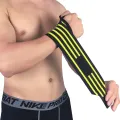 Adjustable Wristband Elastic Wrist Wraps Bandages For Weightlifting (Color Varied) - Wrist Wrappers |. 