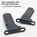 1Pair Electric Moped Front Pedal Scooter Front Foldable Pedal Leg Support Pad Thickened Steel Plate Ebike Accessories 7cm. 